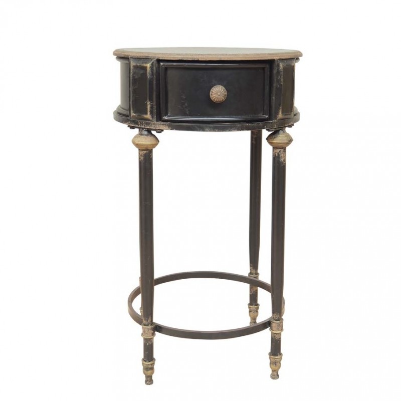 BLACK SIDE TABLE EDU WITH DRAWER - CAFE, SIDETABLES BLACK SIDE TABLE EDU WITH DRAWER - CAFE, SIDETABLES